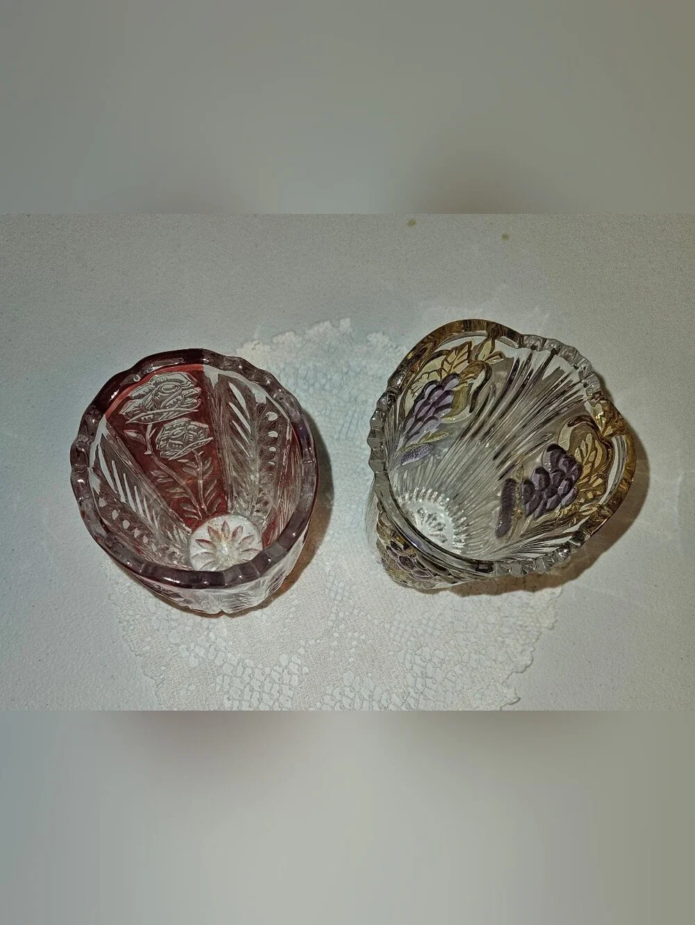 Vintage: Crystal German Vases 6.5 